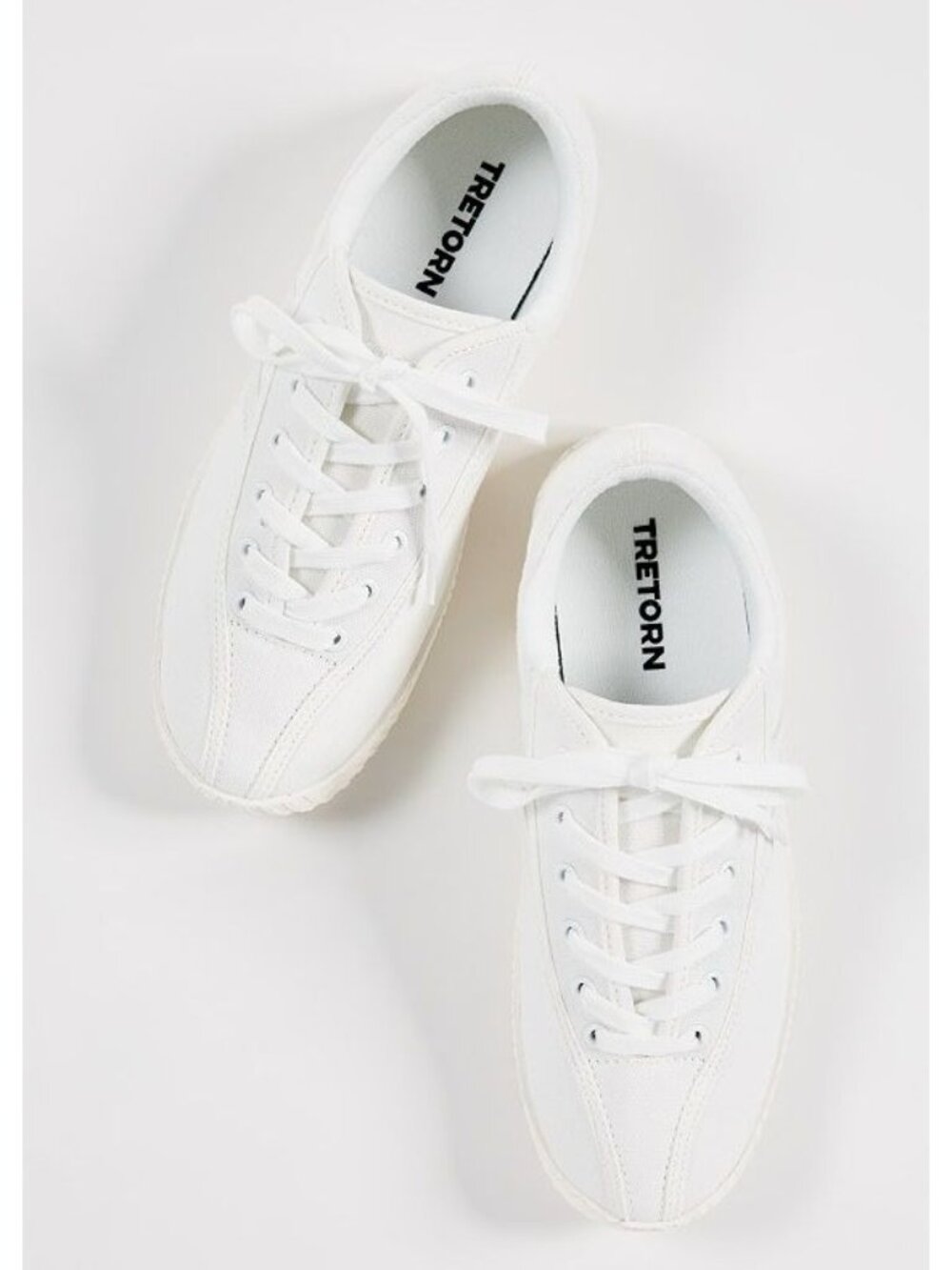 Tretorn Nylite Canvas Sneakers in White 7 New with Box Womens Athletic Shoes - Picture 14 of 15